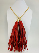 Load image into Gallery viewer, Double Tassel Necklace