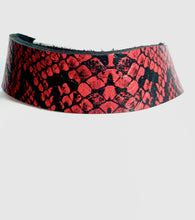 Load image into Gallery viewer, Red Snakeskin Choker/Necklace
