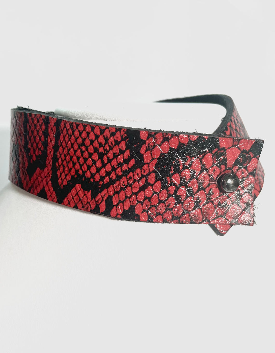 Red Snakeskin Choker/Necklace