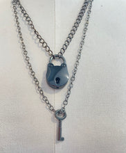 Load image into Gallery viewer, Lock &amp; Key Detachable Necklace