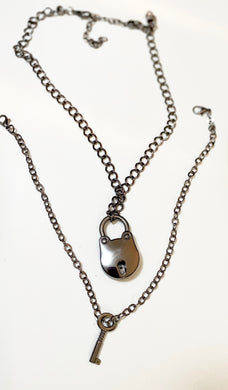Lock & Key Detachable Necklace
