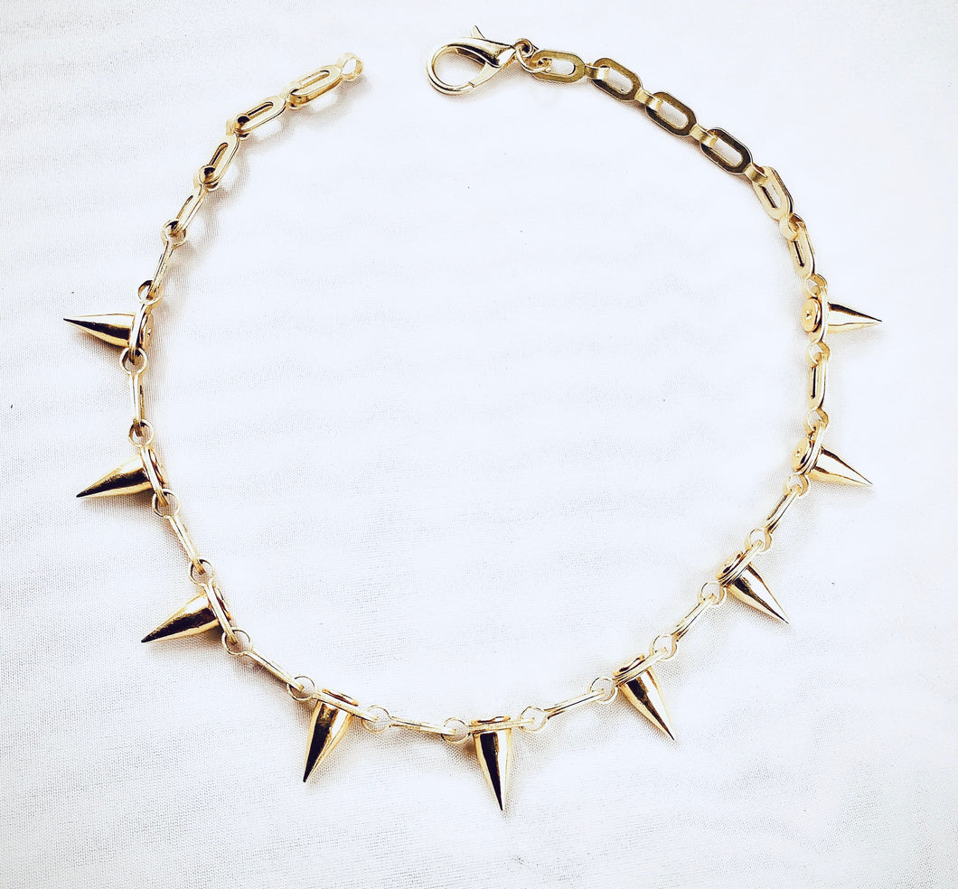 'Best Seller' The Nora Spike Necklace in Gold or Silver