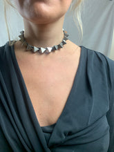 Load image into Gallery viewer, Pyramid Spike Leather Choker Necklace