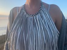 Load image into Gallery viewer, Boho Chic &#39;Bib Style&#39; Fringe Leather Necklace