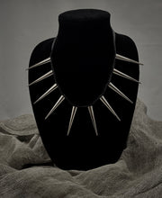 Load image into Gallery viewer, Rani Leather and Spike Necklace